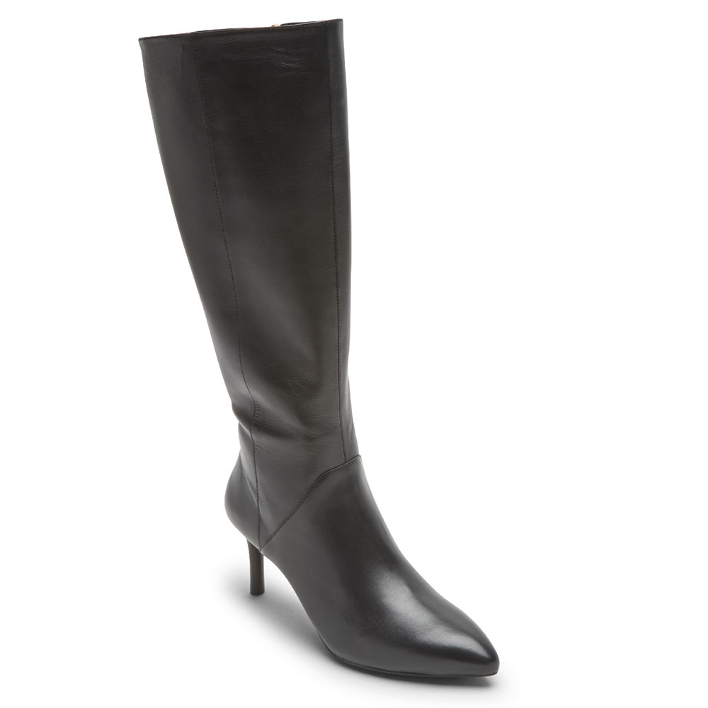 Rockport Støvler Dame Svart - Total Motion Ariahnna Tall - HVOJ79653